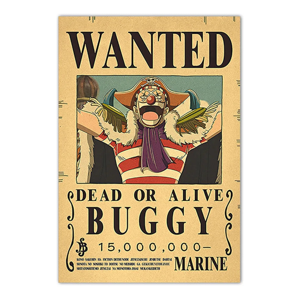 Lenticular One Piece Wanted Poster