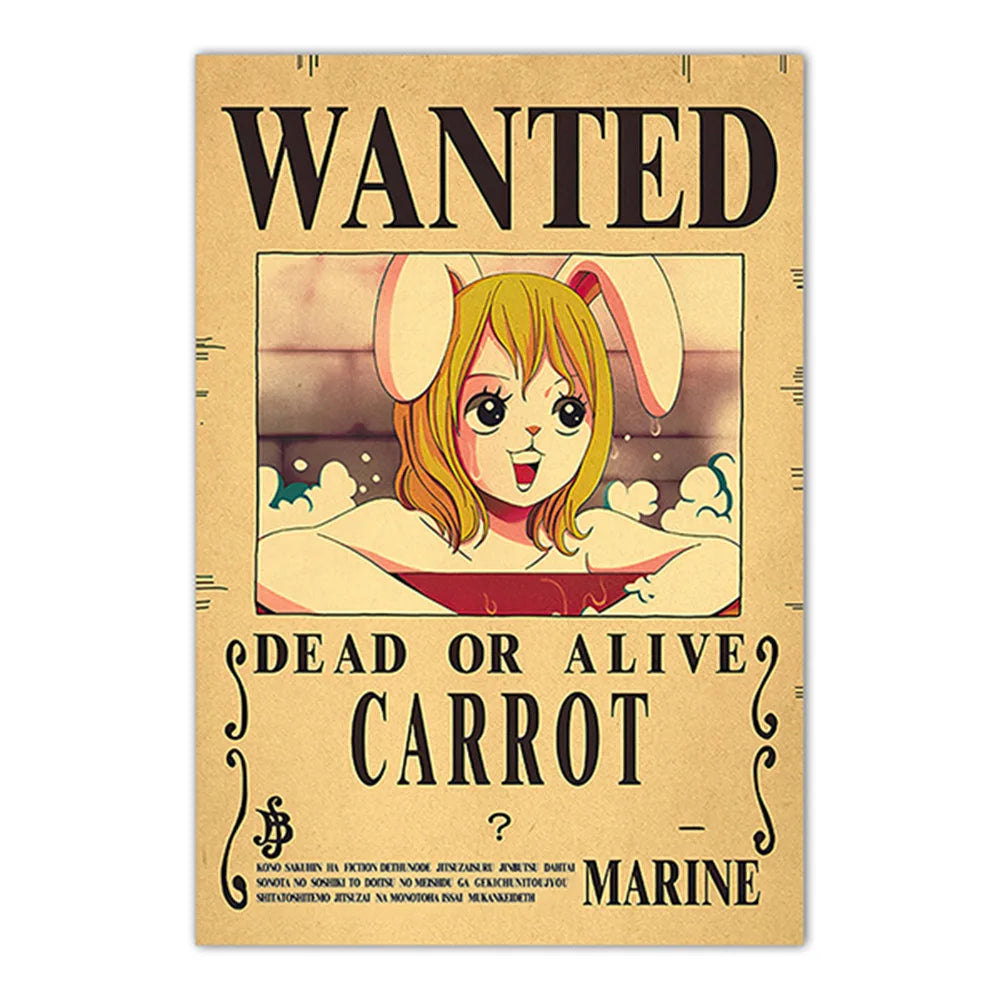 Lenticular One Piece Wanted Poster