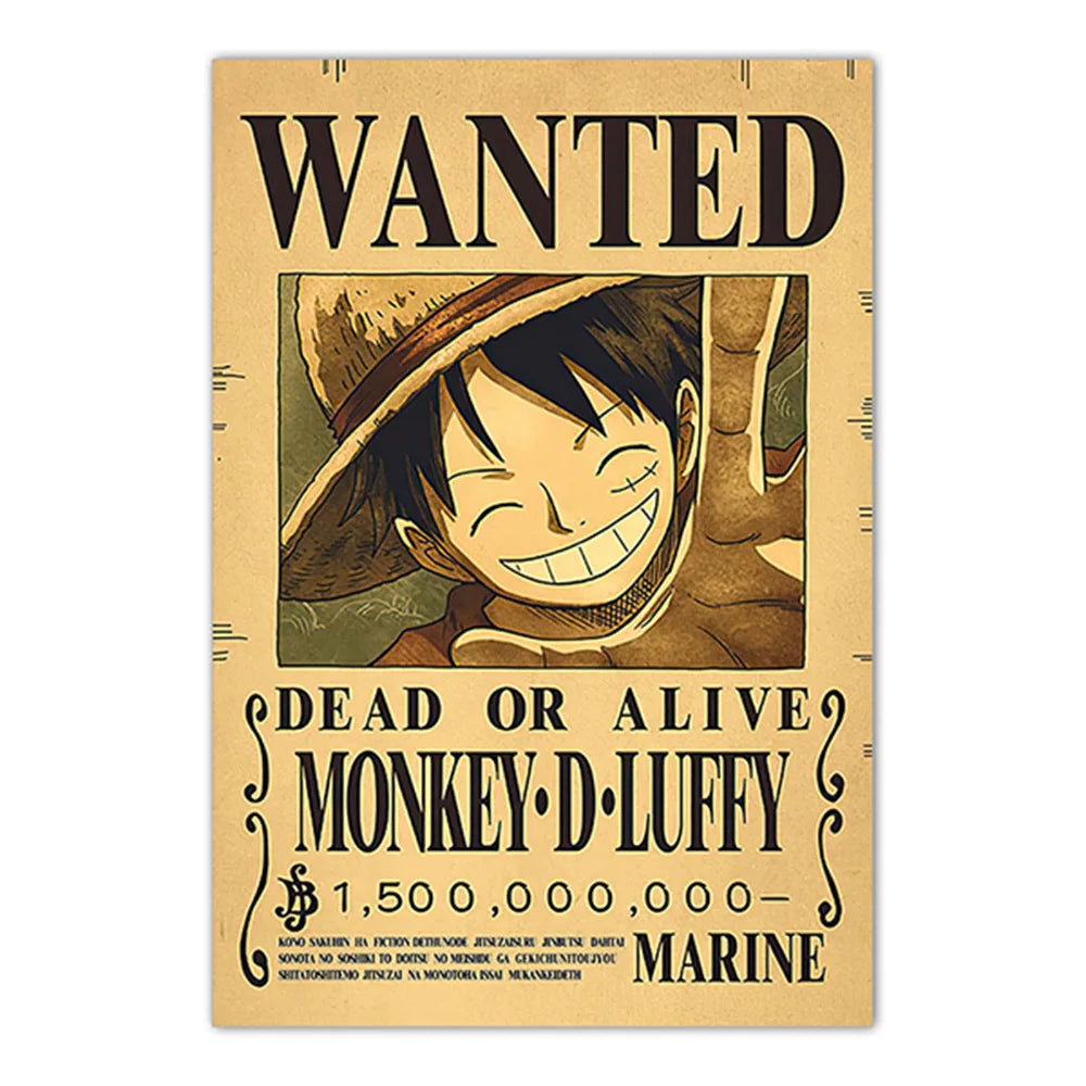 Lenticular One Piece Wanted Poster