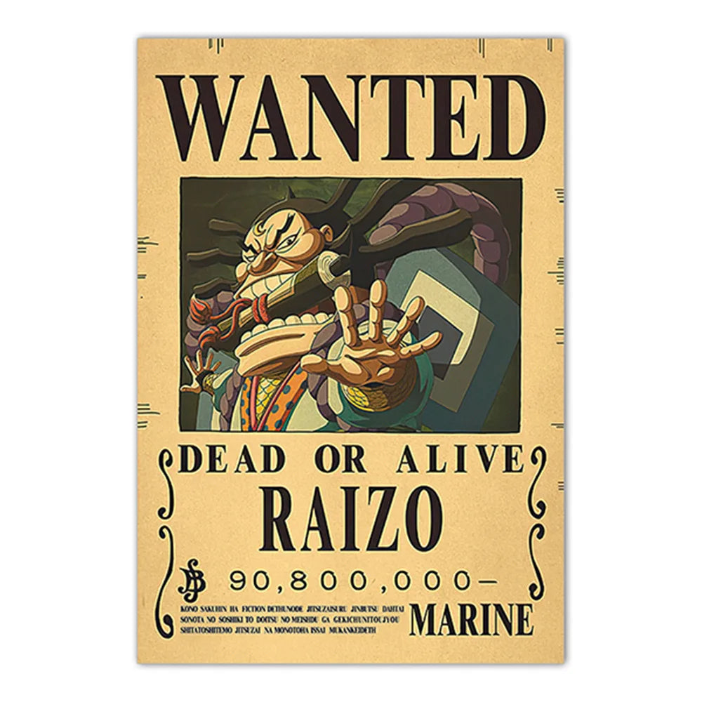 Lenticular One Piece Wanted Poster
