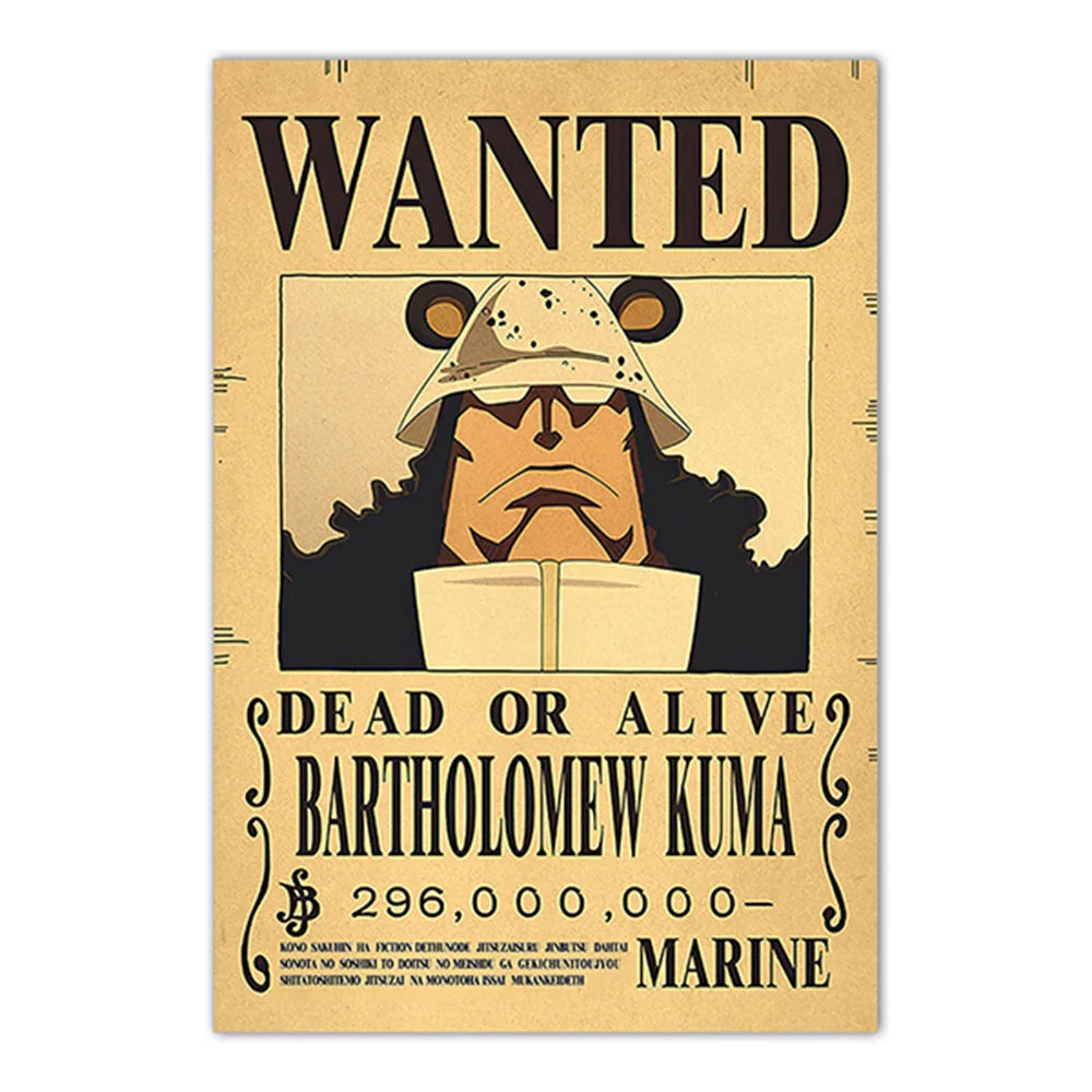 Lenticular One Piece Wanted Poster