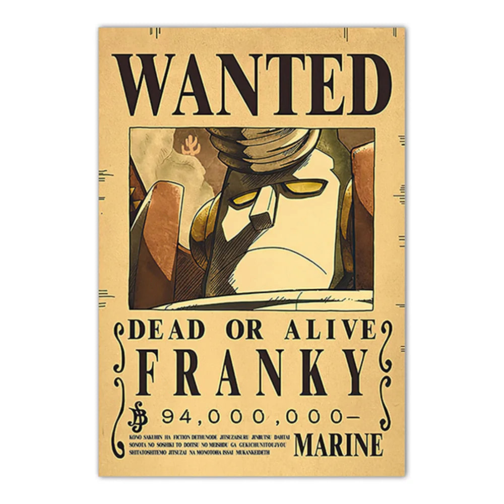 Lenticular One Piece Wanted Poster