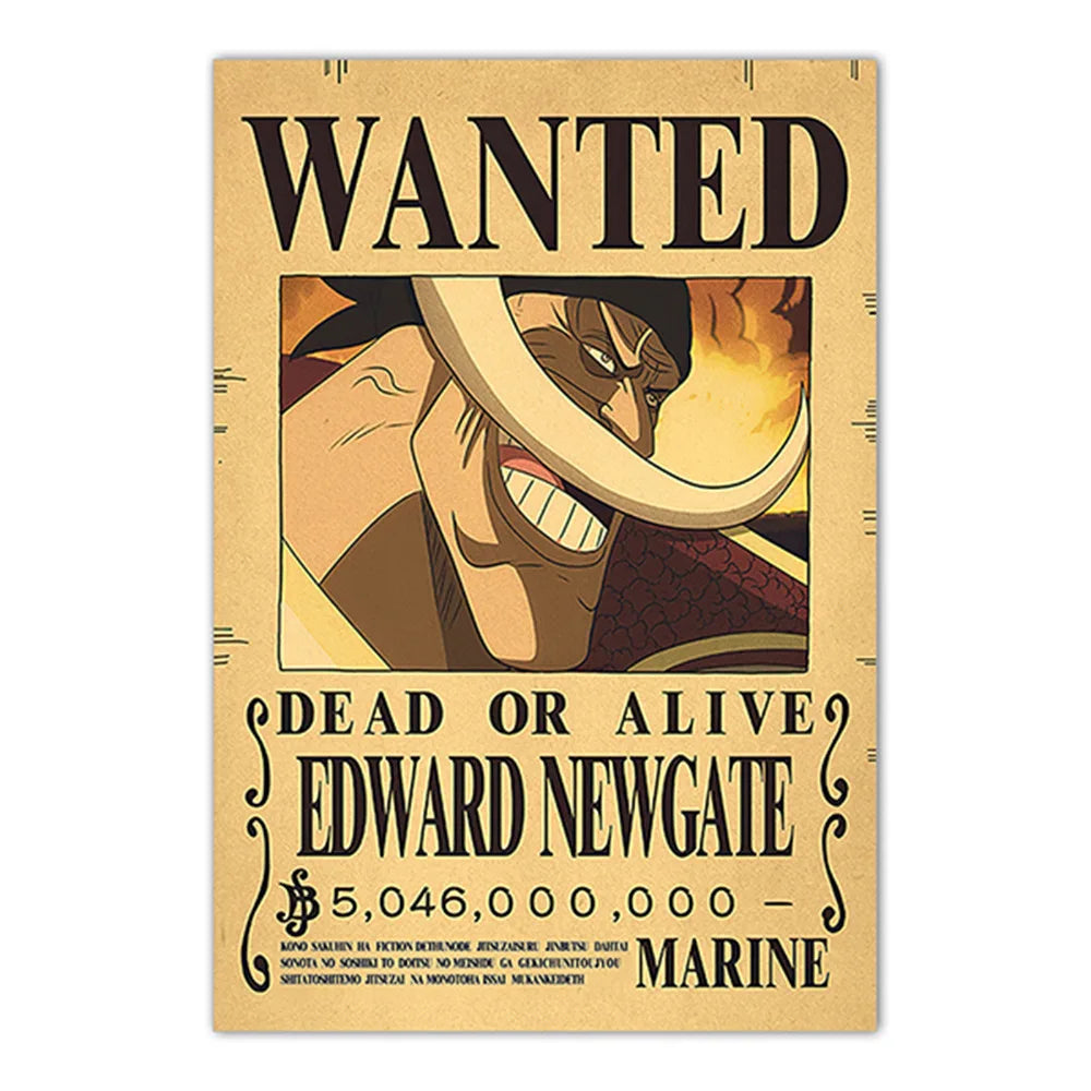Lenticular One Piece Wanted Poster