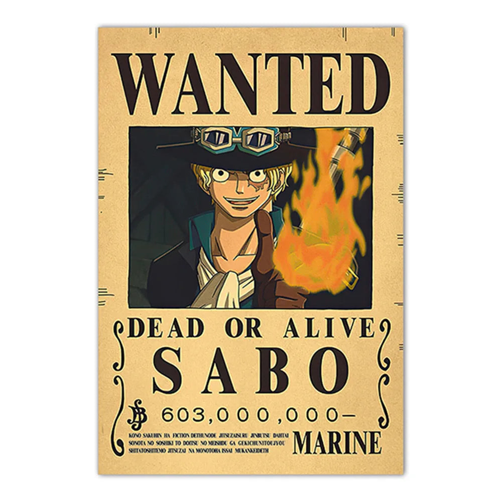 Lenticular One Piece Wanted Poster