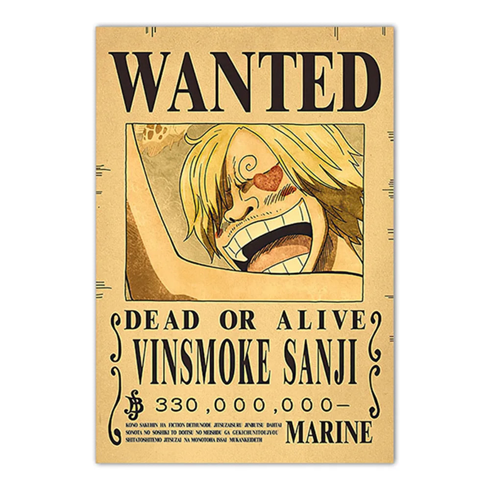 Lenticular One Piece Wanted Poster