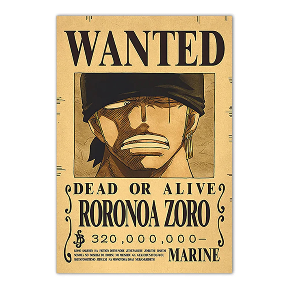 Lenticular One Piece Wanted Poster
