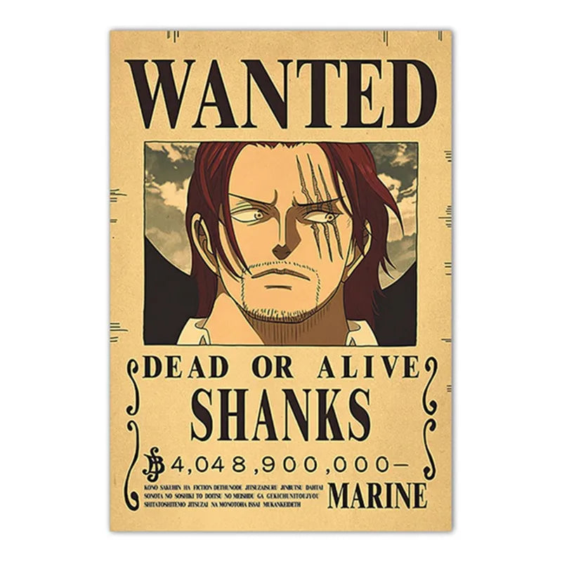 Lenticular One Piece Wanted Poster