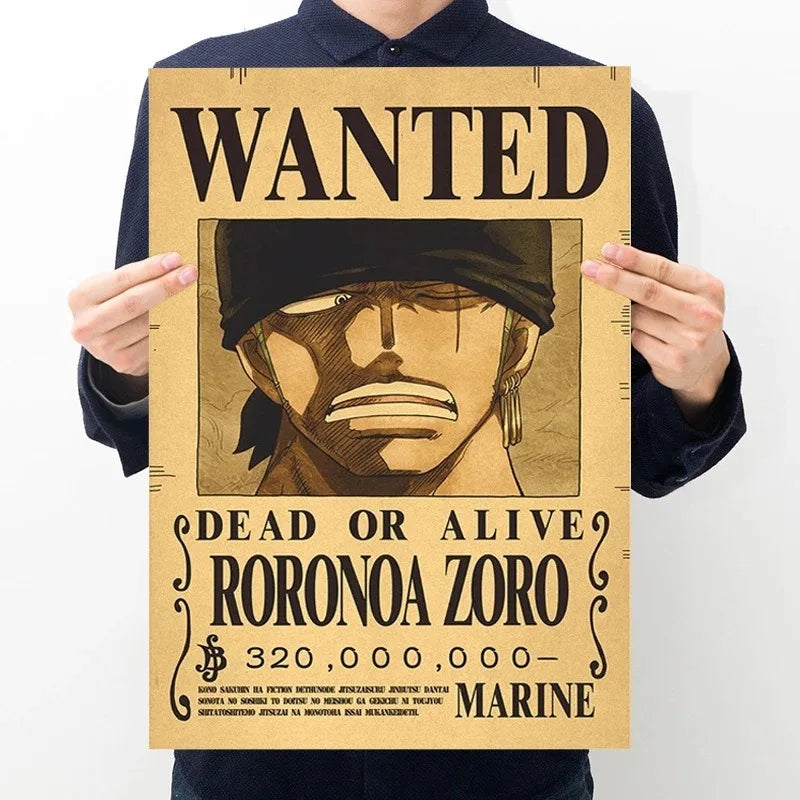 Lenticular One Piece Wanted Poster