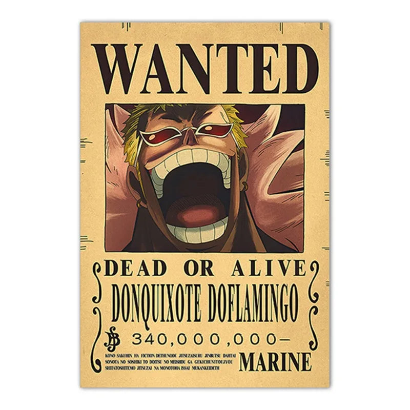 Lenticular One Piece Wanted Poster