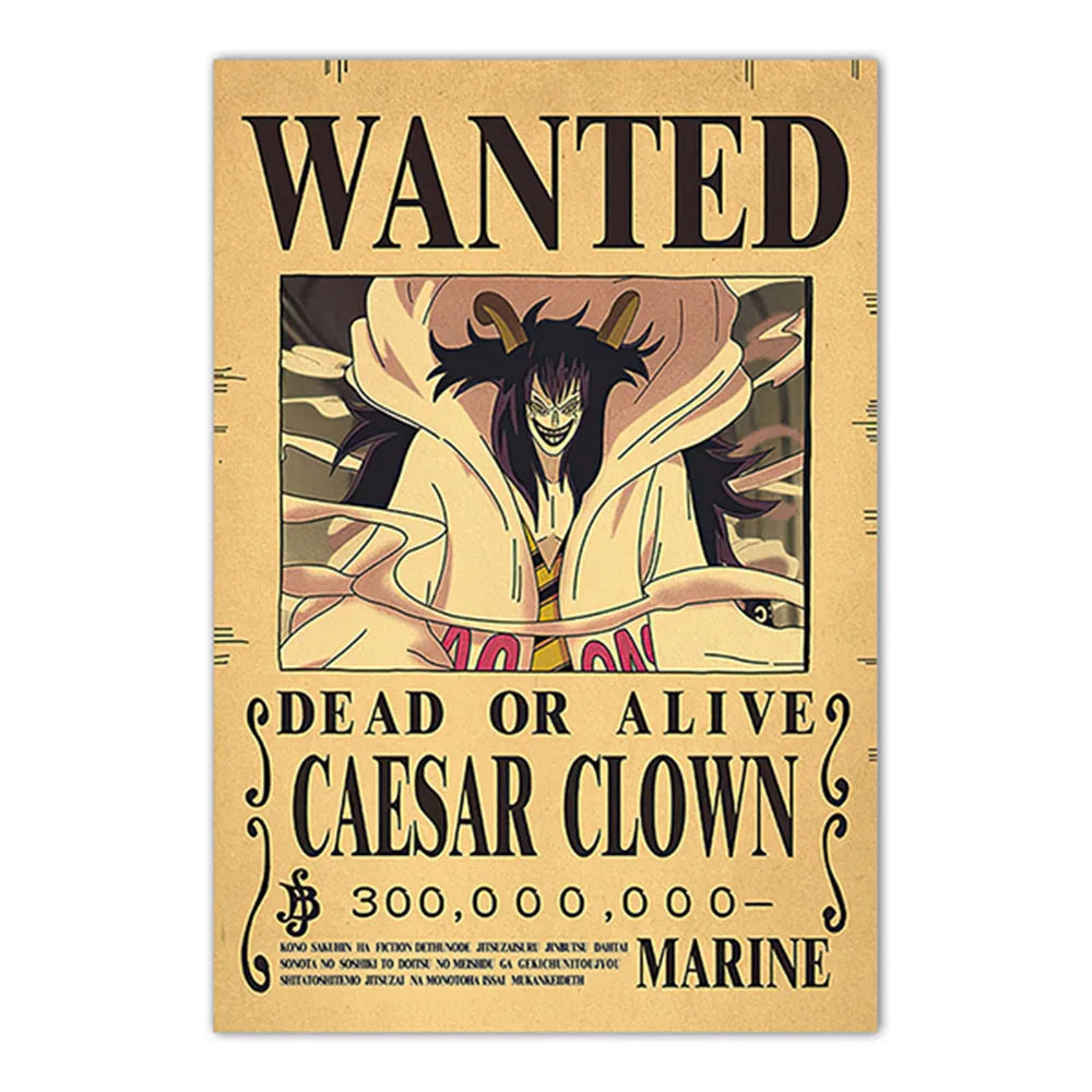 Lenticular One Piece Wanted Poster