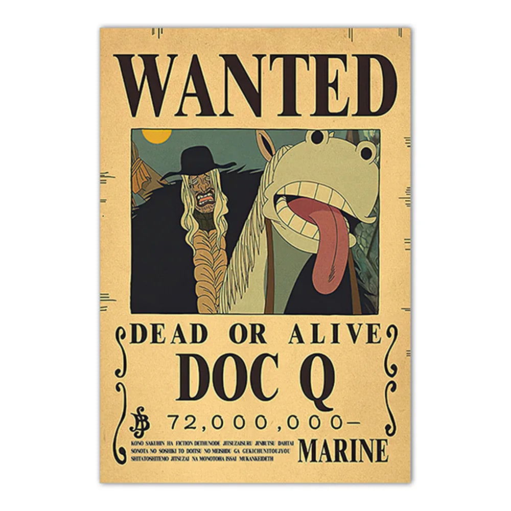 Lenticular One Piece Wanted Poster