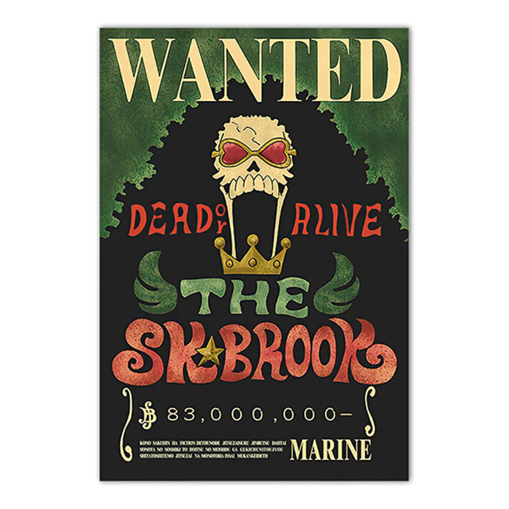 Lenticular One Piece Wanted Poster
