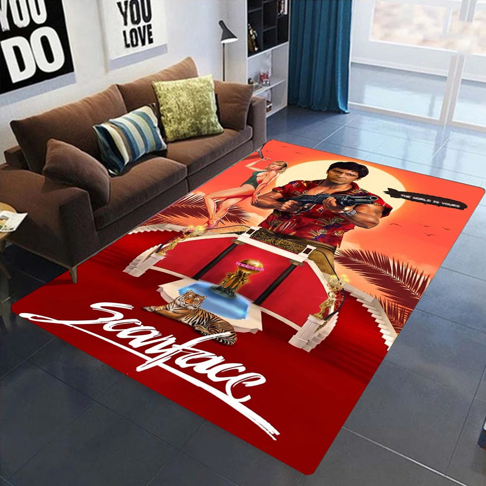 Scarface Tony Montana Rug