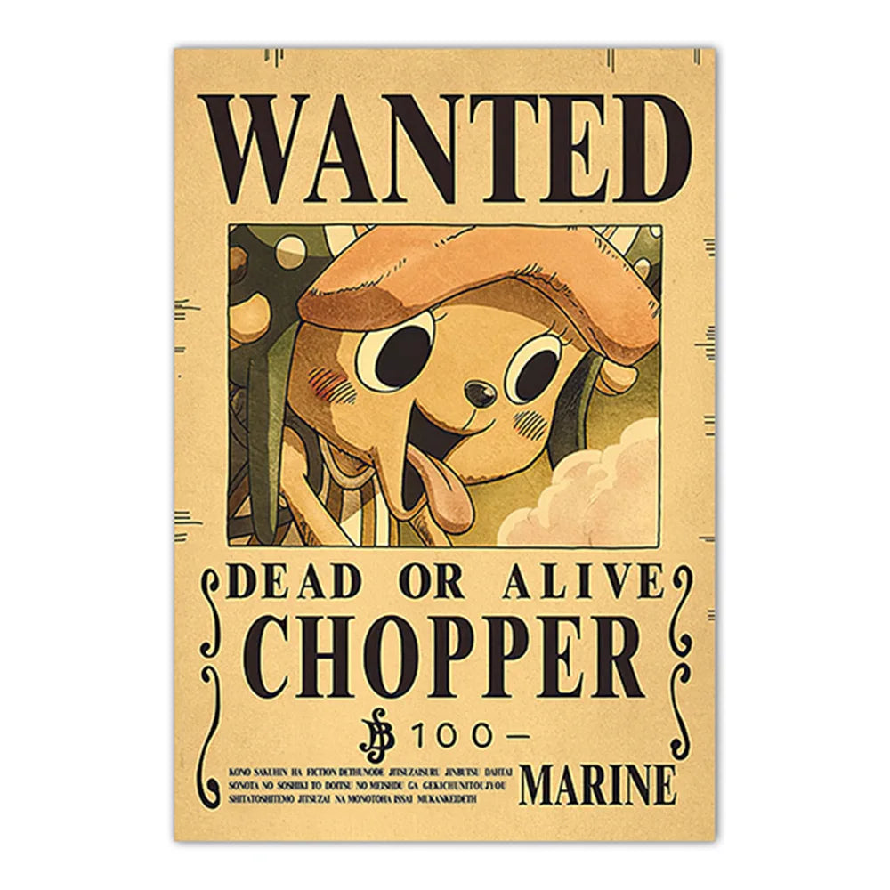 Lenticular One Piece Wanted Poster
