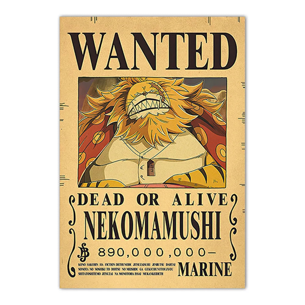 Lenticular One Piece Wanted Poster