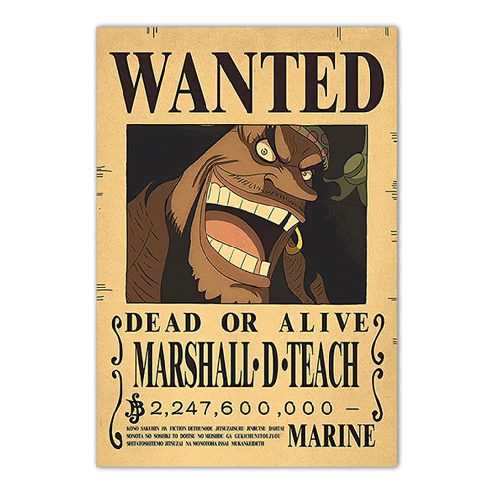 Lenticular One Piece Wanted Poster