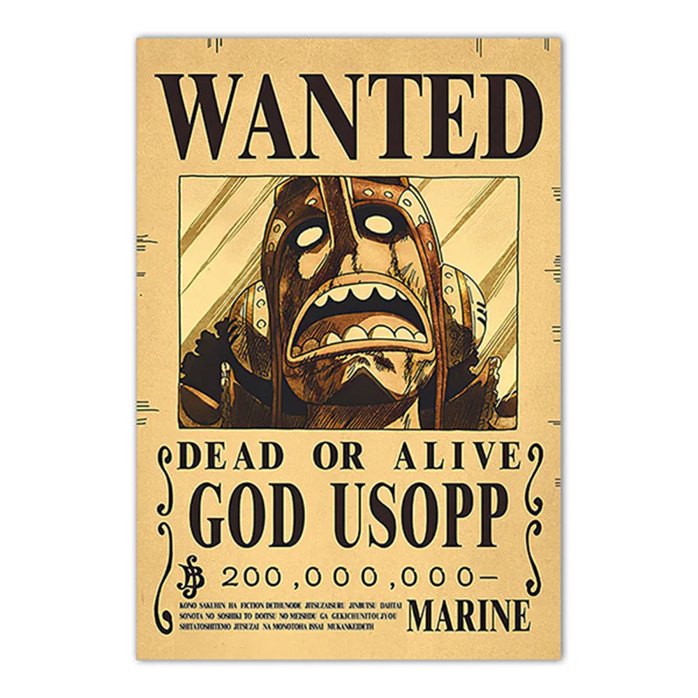 Lenticular One Piece Wanted Poster